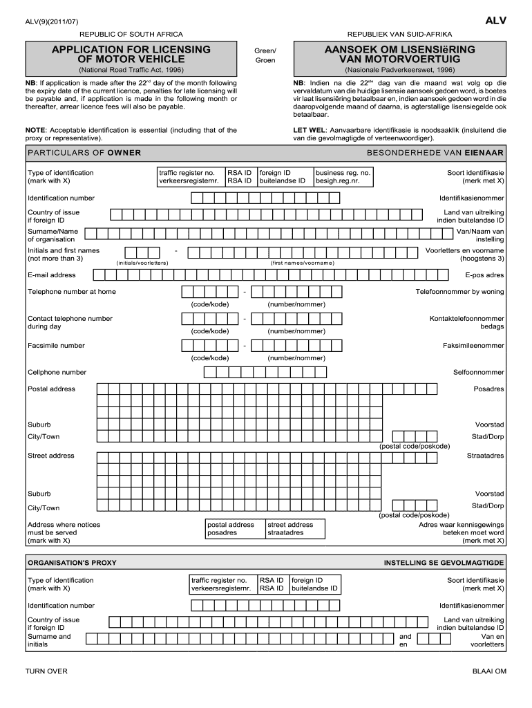 2011 2021 Form ZA ALV Fill Online Printable Fillable Blank PdfFiller