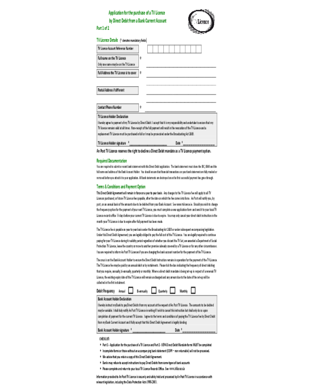 2021 TV Licence Refund Form Fillable Printable PDF Forms Handypdf