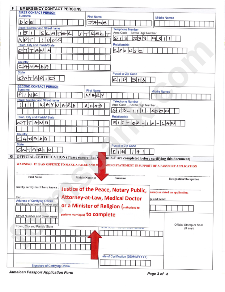 8 PASSPORT RENEWAL JAMAICA PassportRenewal Printable Form 2021