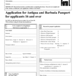 Antigua And Barbuda Passport Form Fill Online Printable Fillable