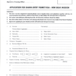 Application For Ghana Entry Permit visa New Delhi Mission Printable