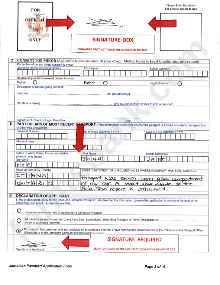 Application Form For Passport Renewal Philippine Embassy Printable