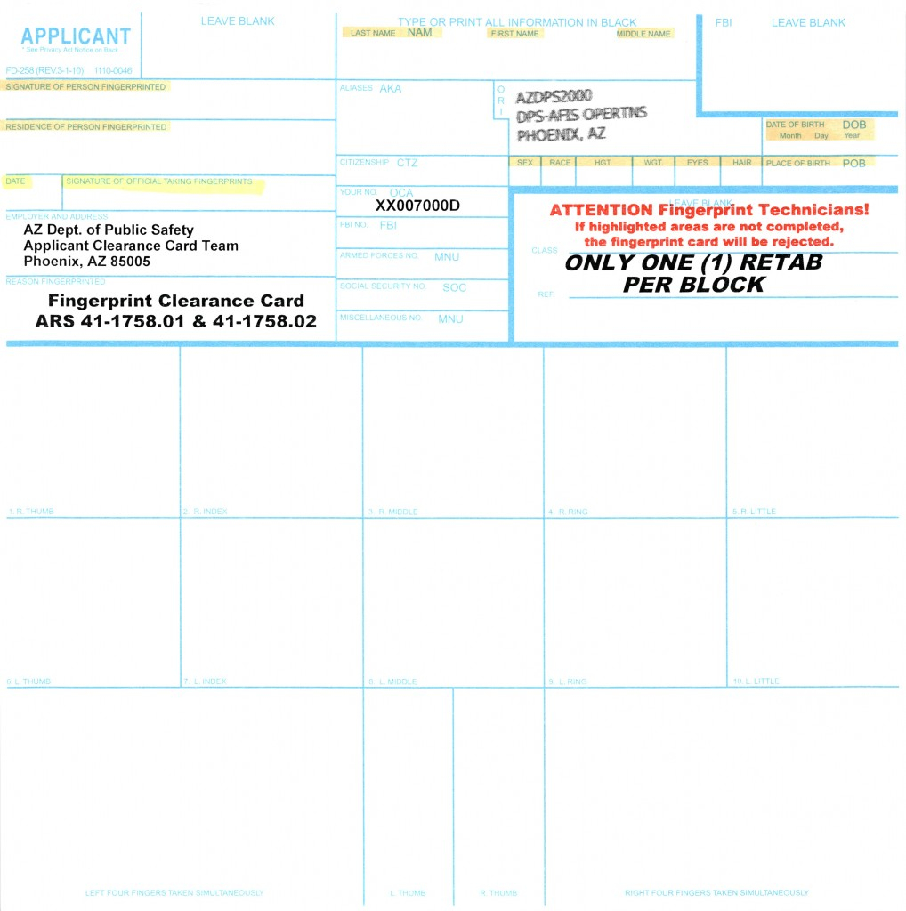 Az Dps Ivp Fingerprint Clearance Card Mamiihondenk