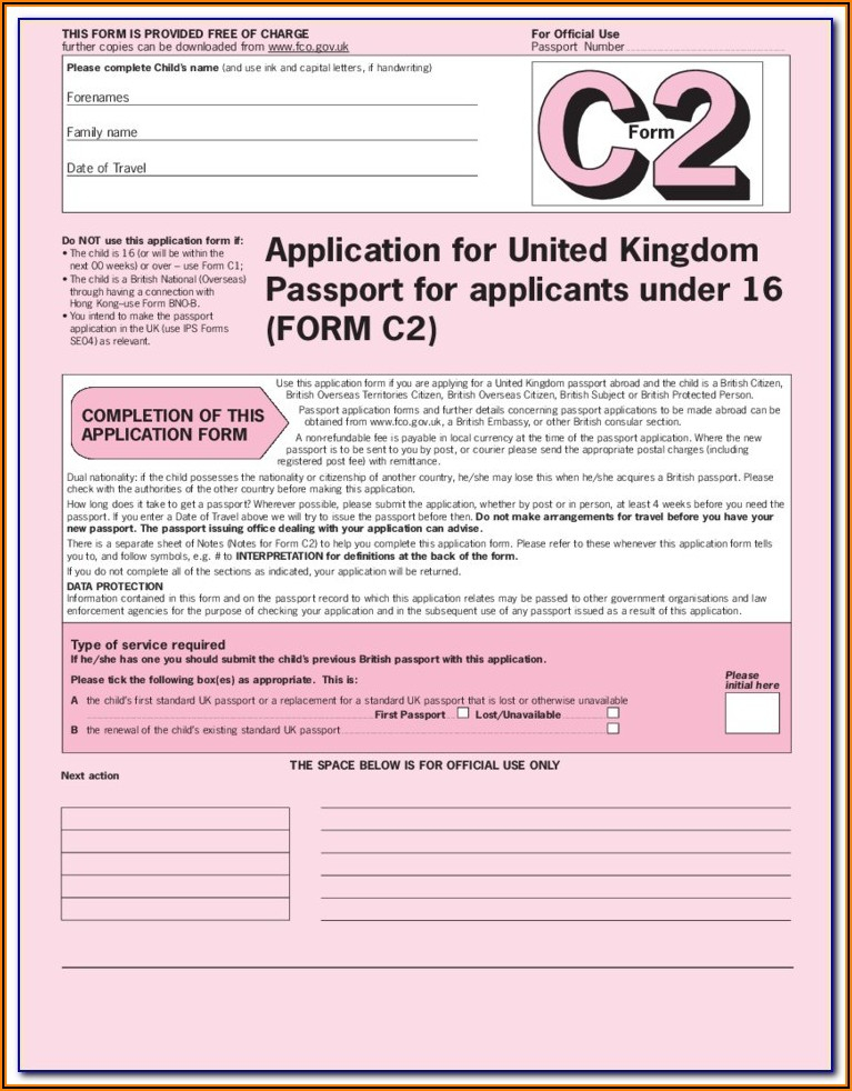 British Passport Renewal Forms Download Form Resume Examples