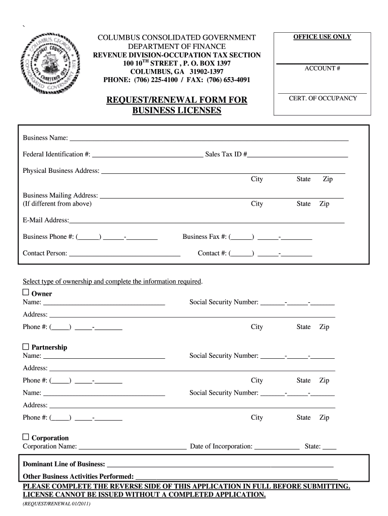 Business License Template Fill Out And Sign Printable PDF Template