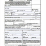 Canada Passport Application Child Form