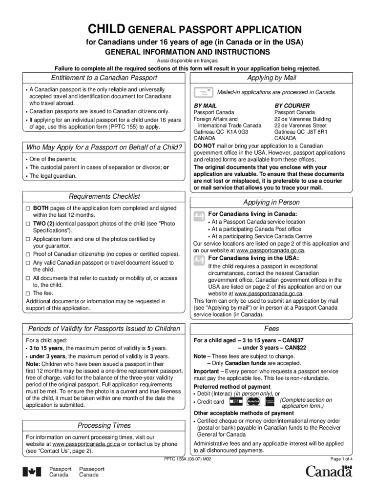 Child Passport Renewal Form 3 Free Templates In PDF Word Excel Download