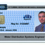 CSCS Cards PMES Rel Water Distribution Systems Engineer Blue Or