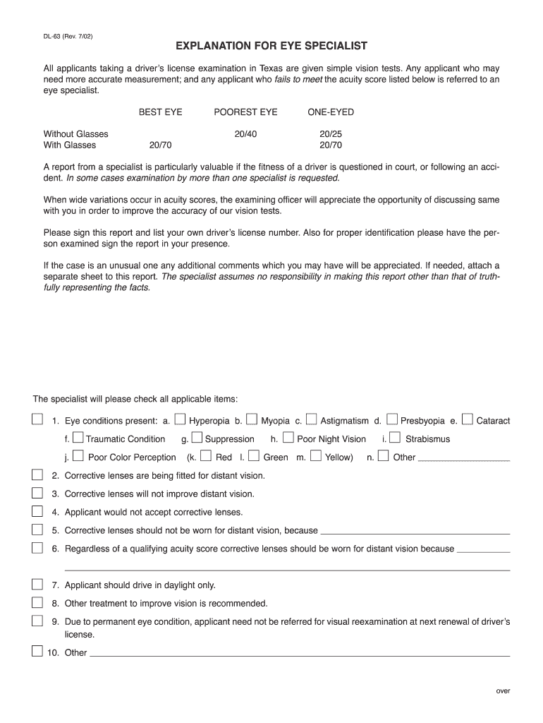 Dl 63 Fill Online Printable Fillable Blank PdfFiller