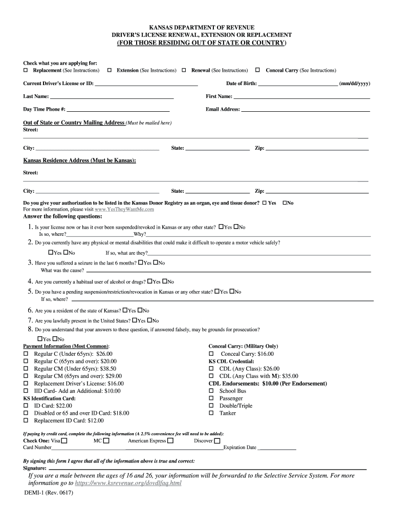 Drivers Licence Renewal Fill Out And Sign Printable PDF Template