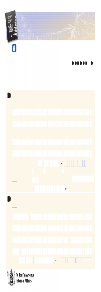 Fill Free Fillable Child New Zealand Passport Application For A Renew 