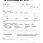 FREE 9 Sample Passport Renewal Forms In PDF MS Word