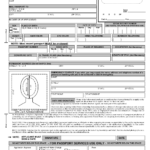 Free Printable Passport Application Form Passport Renewal Form