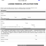 New Jersey License Renewal Application Form Download Printable PDF