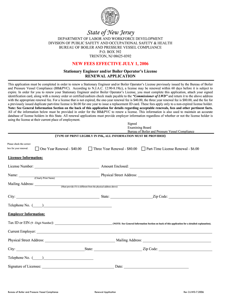 Nj Boiler License Renewal Fill Out And Sign Printable PDF Template