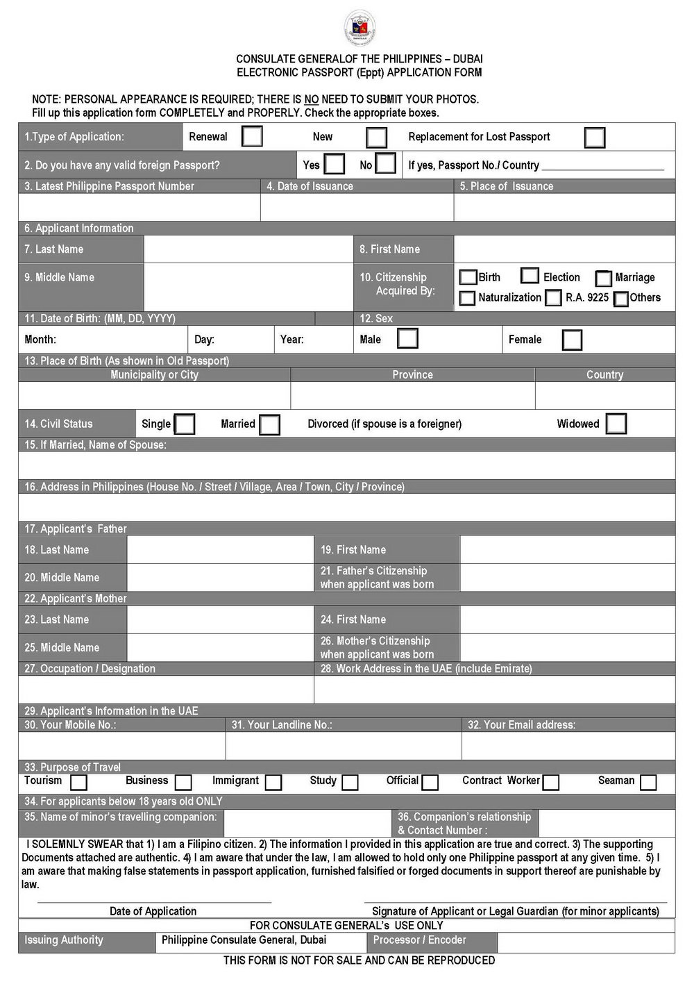 Passport Application Form For 17 Year Old PrintableForm 