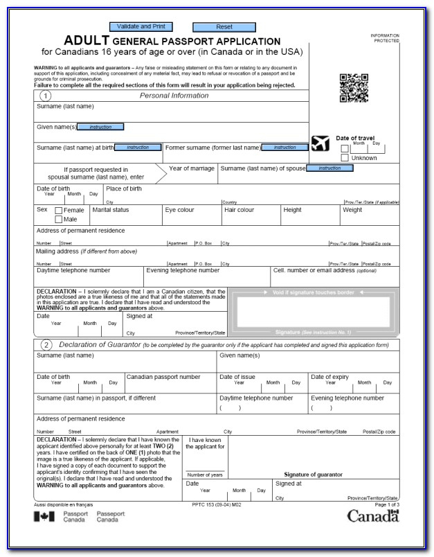 Passport Renewal Form Us Post Office PrintableForm Printable