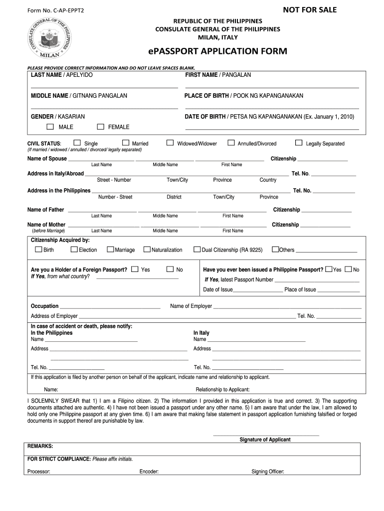 Philippine Passport Renewal Form Pdf Fill Out And Sign Printable PDF