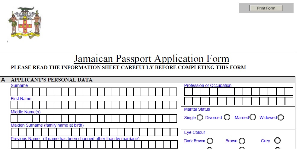 Pica gov jm Jamaican Child Passport Application Renewal Jamaica