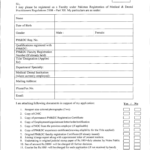 Pmdc Registration Form 2020 Fill Online Printable Fillable Blank