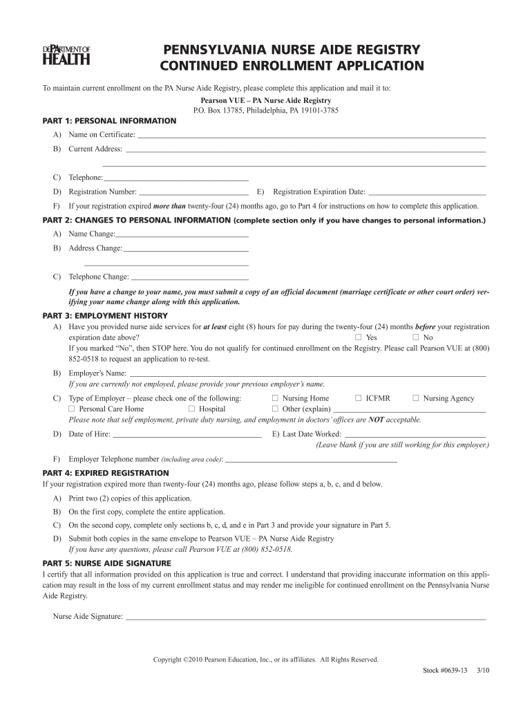 Renew Cna License Pa 2020 Fill And Sign Printable Template Online