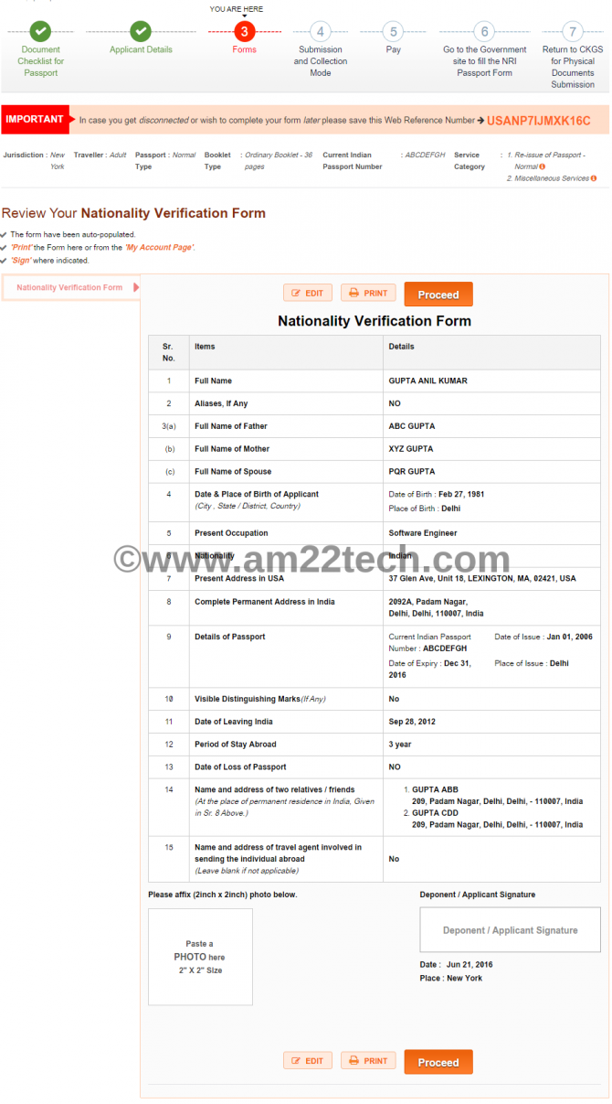 Renew Indian Passport In USA After 10 Years Cox Kings By Post AM22 Tech