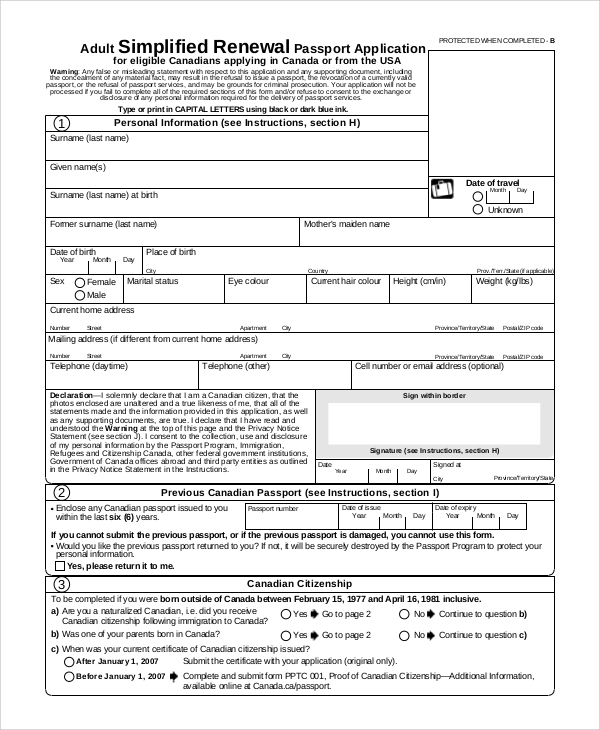 What Is The Passport Renewal Form PrintableForm Printable Form 2021